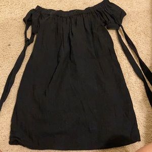 Lulus black off the shoulder dress